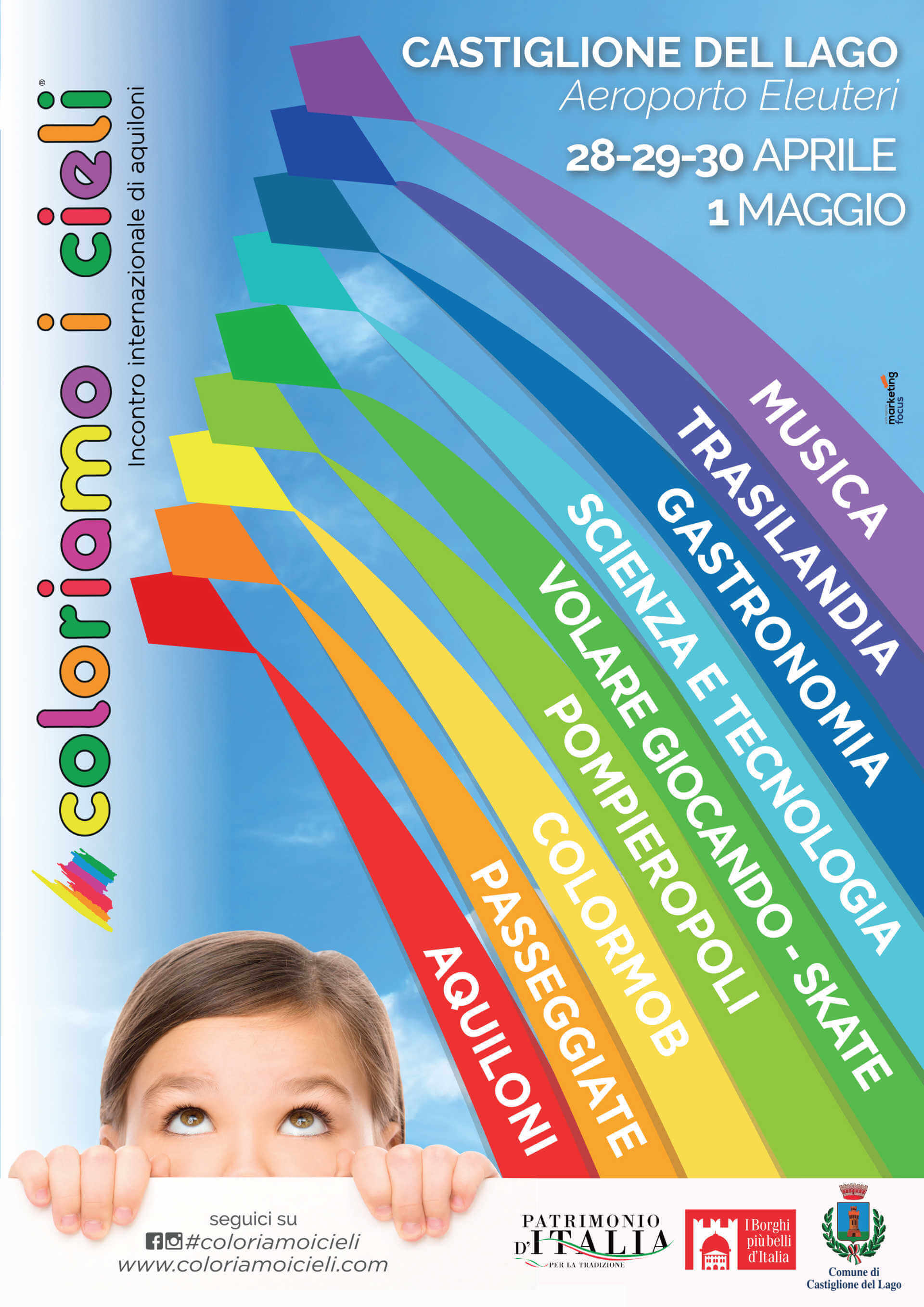 UNICATO STAMPA Libert  fantasia e tanto colore alla XXVI edizione di Coloriamo i Cieli Coloriamo i Cieli Sito Ufficiale